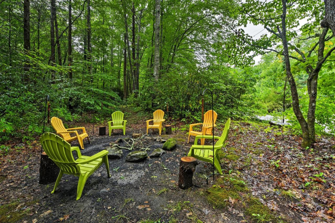 Serene Creekside Cottage Near Asheville Fire Pit Candler Dış mekan fotoğraf