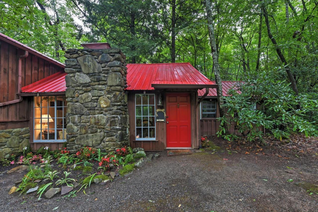 Serene Creekside Cottage Near Asheville Fire Pit Candler Dış mekan fotoğraf